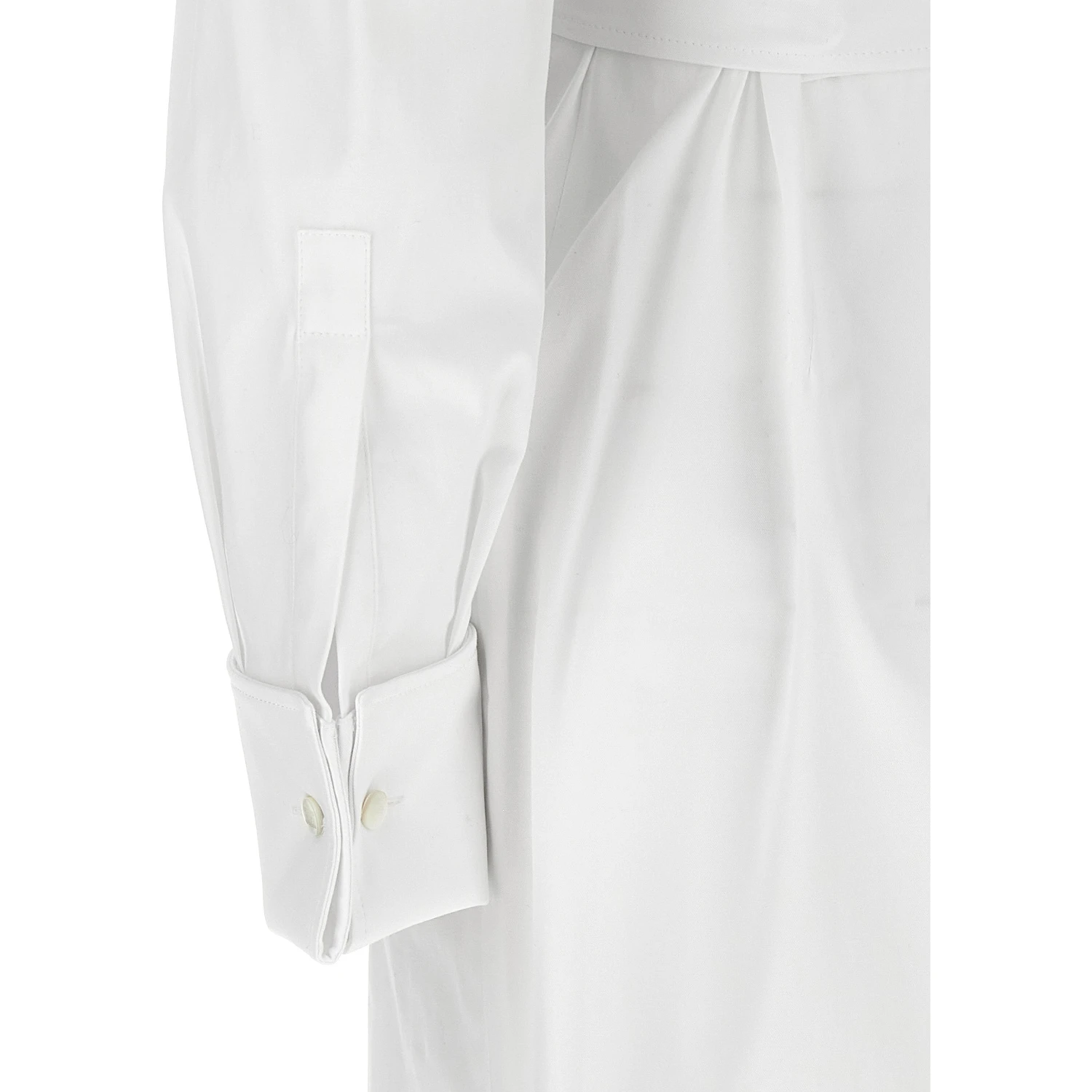 White Cotton Long Dress