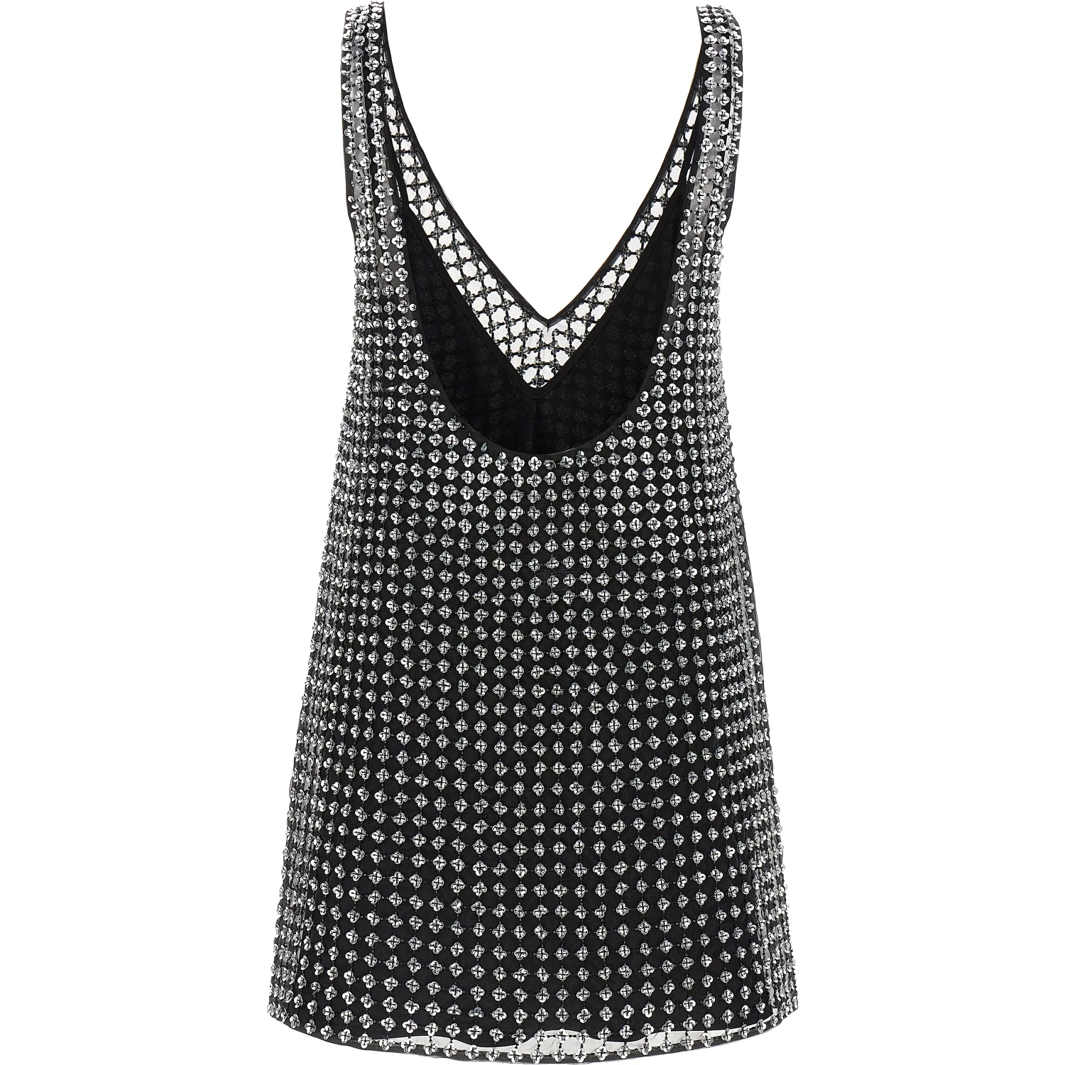 Black Silk Short Dress