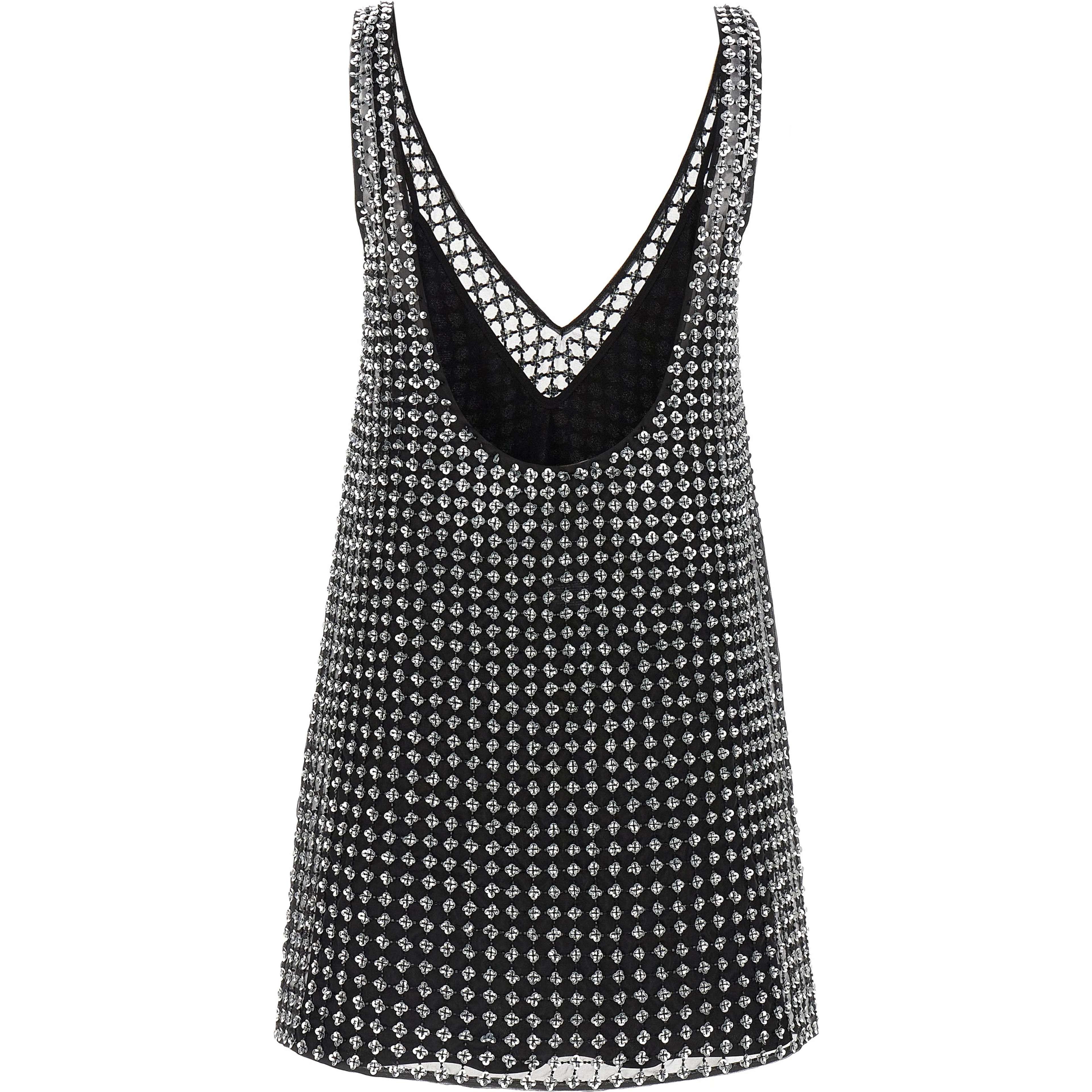 Black Silk Short Dress
