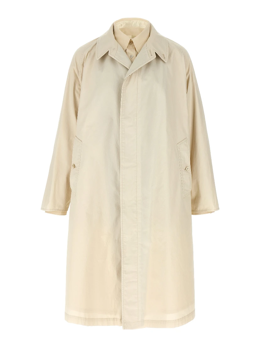 Beige Cotton Coat