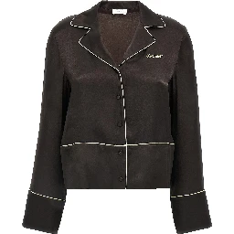 Black Acetate Blouse