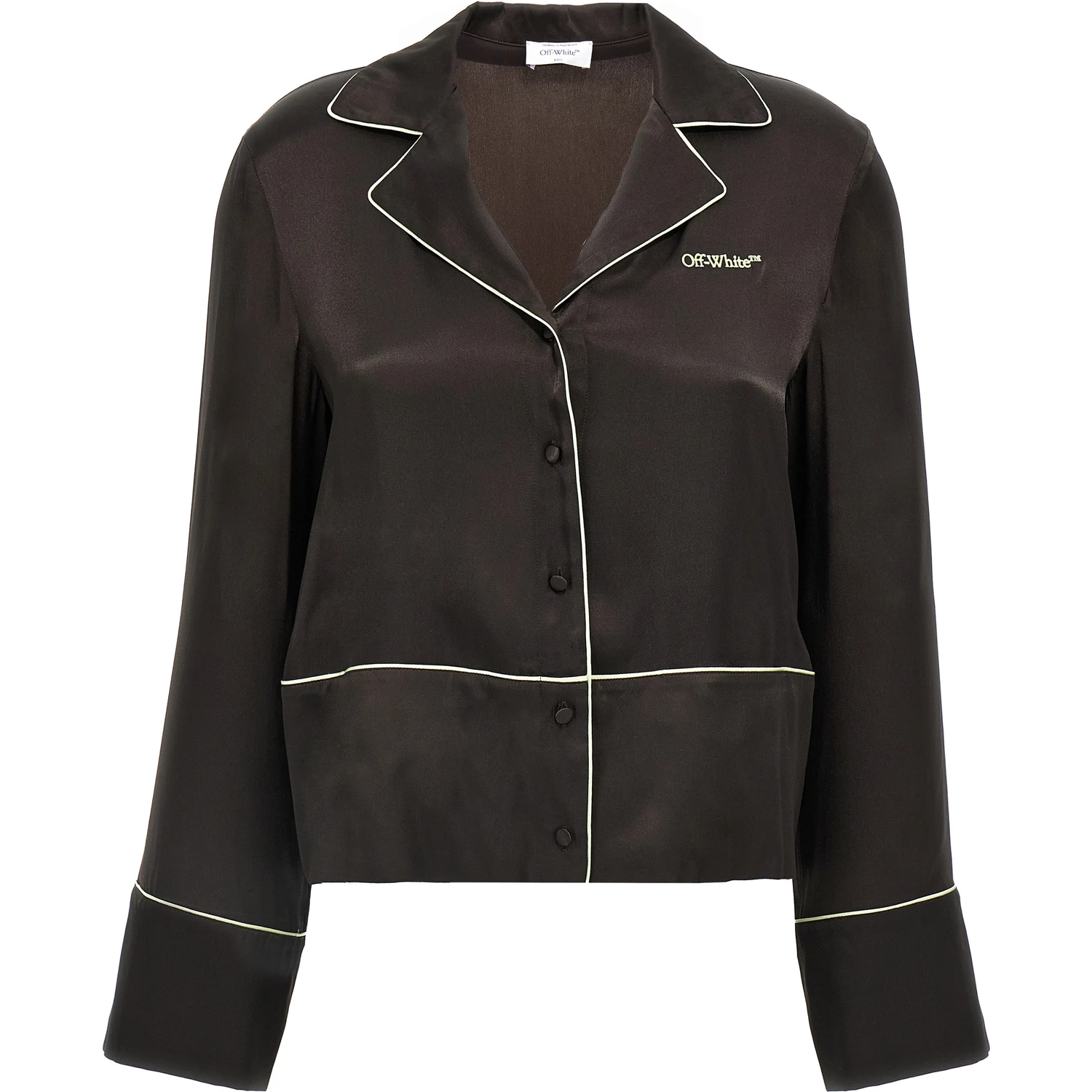 Black Acetate Blouse