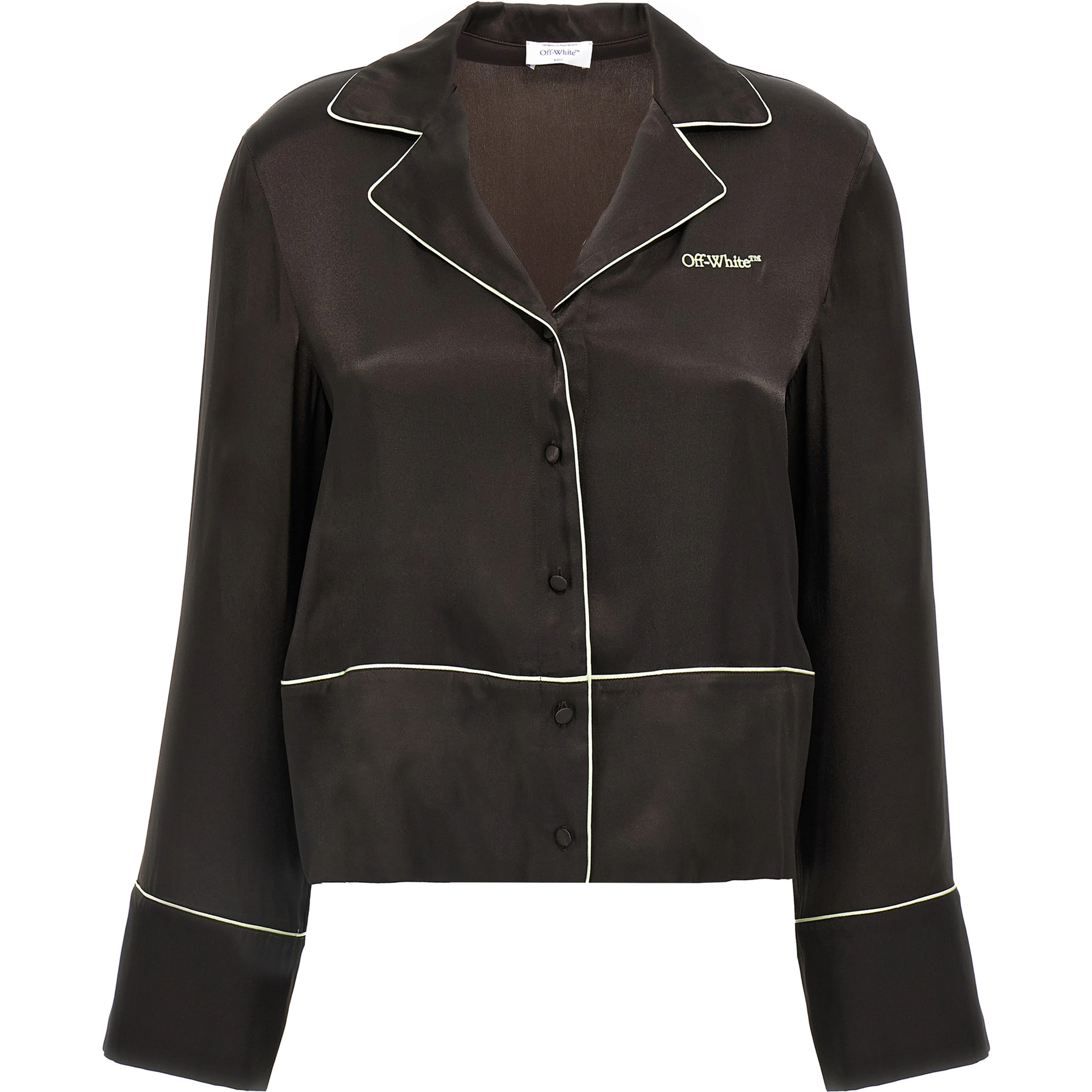 Black Acetate Blouse