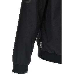 Black Polyester Bomber