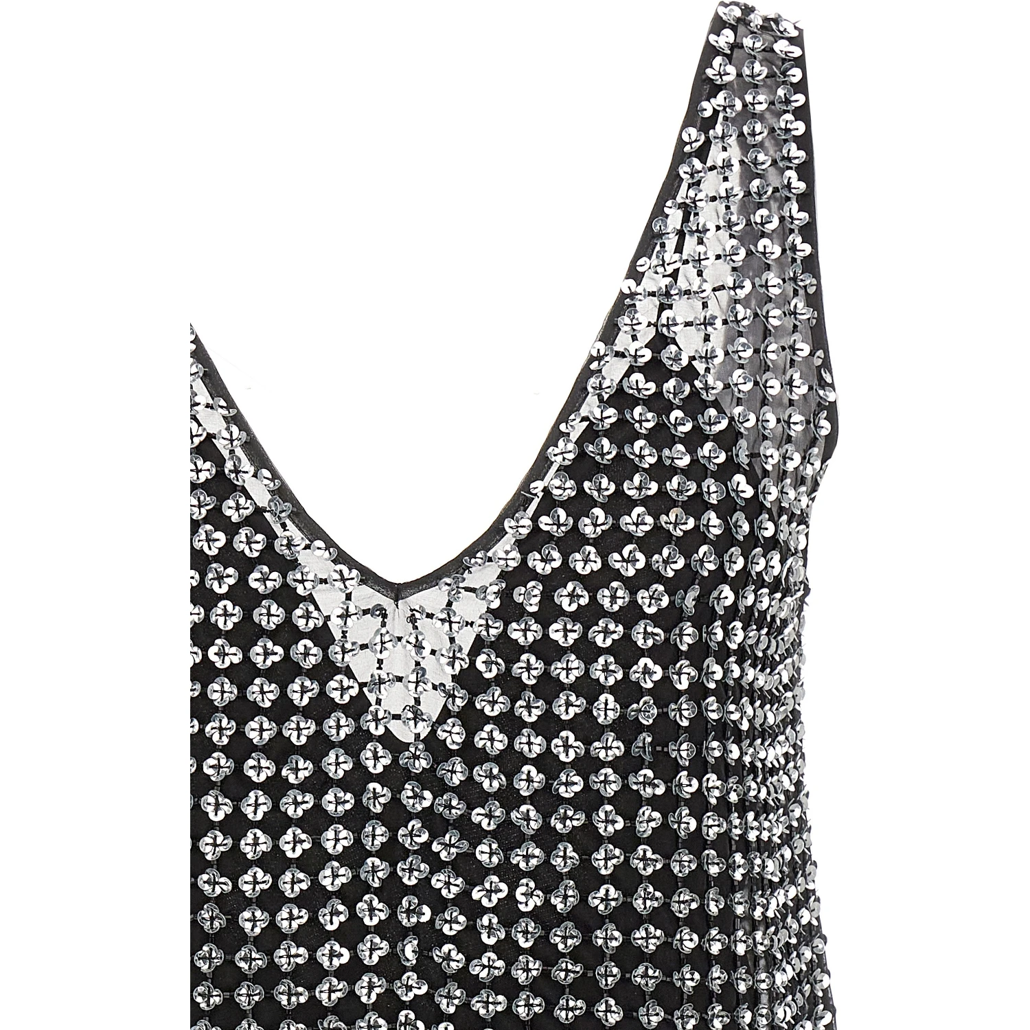 Black Silk Short Dress