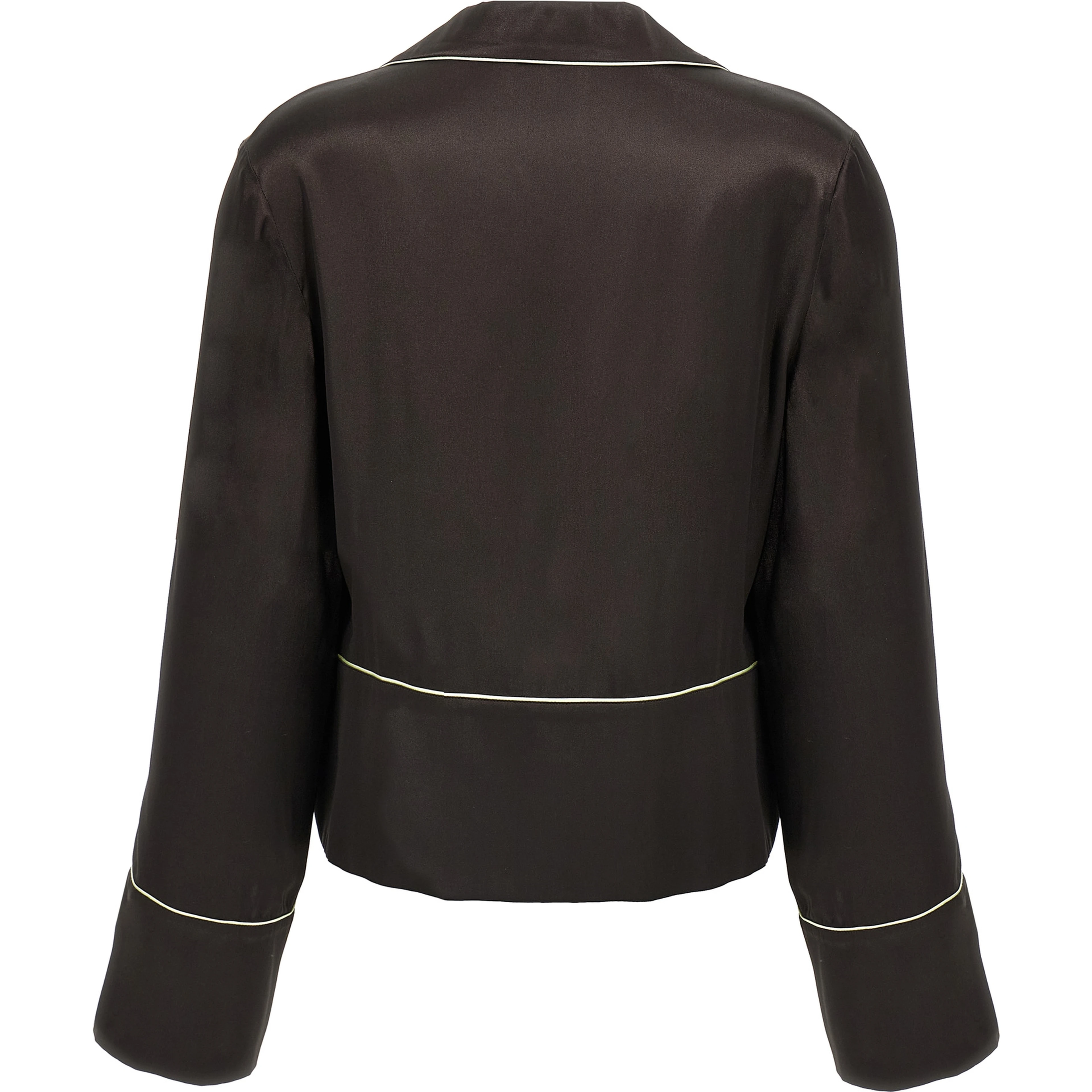 Black Acetate Blouse