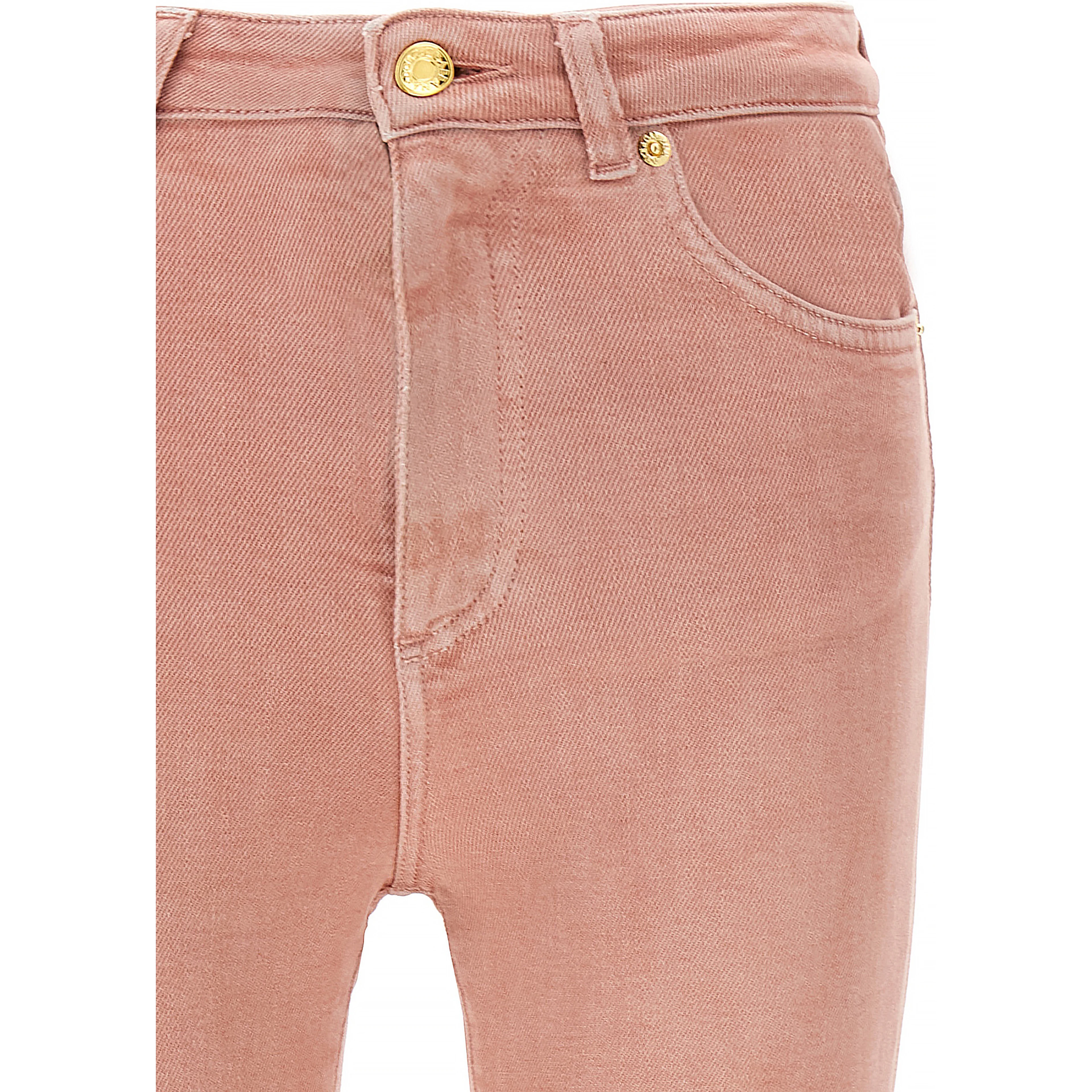 Multicolor Cotton High-Waisted Jean