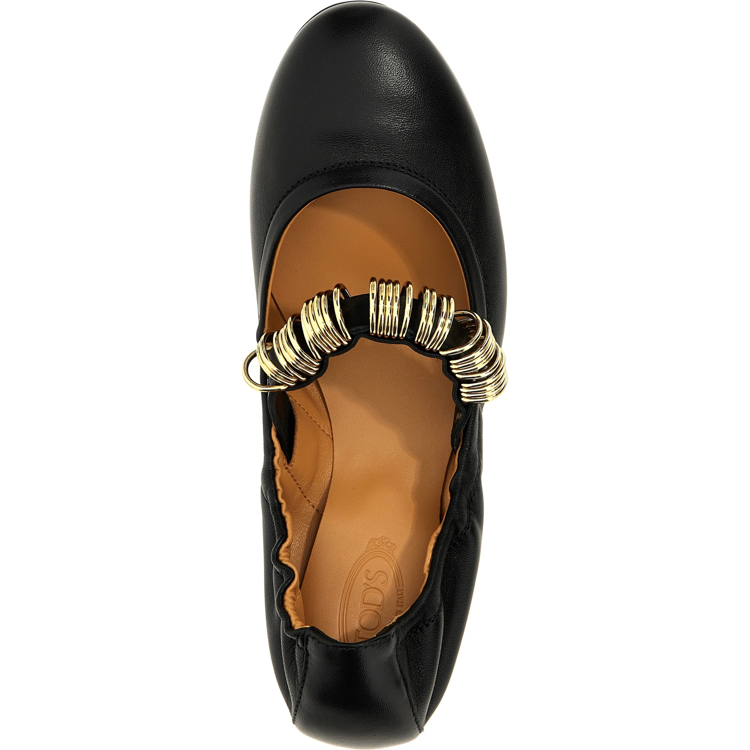 Black Lamb Leather Ballet Flats