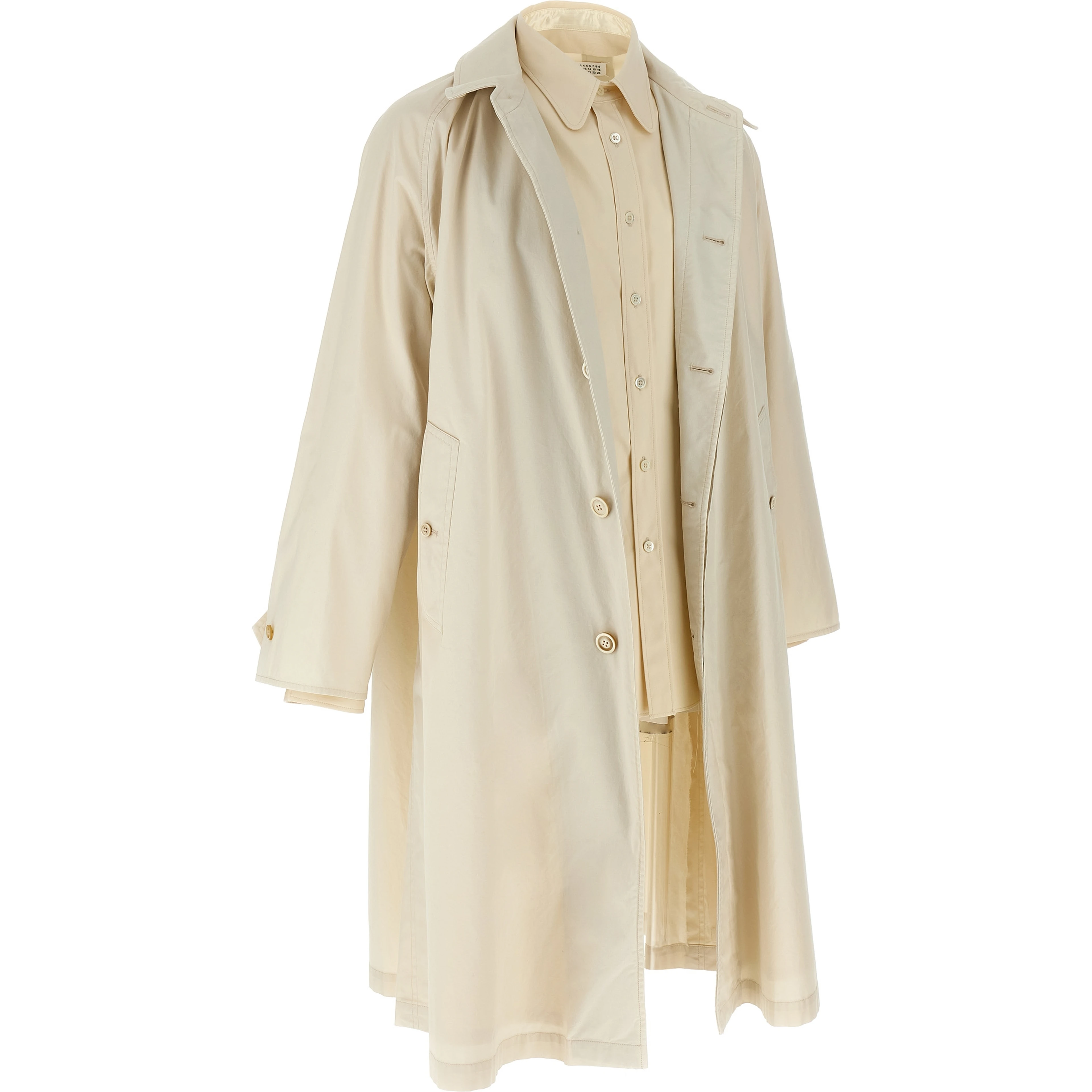 Beige Cotton Coat