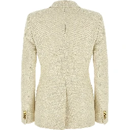 Beige Cotton Blazer