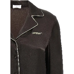 Black Acetate Blouse