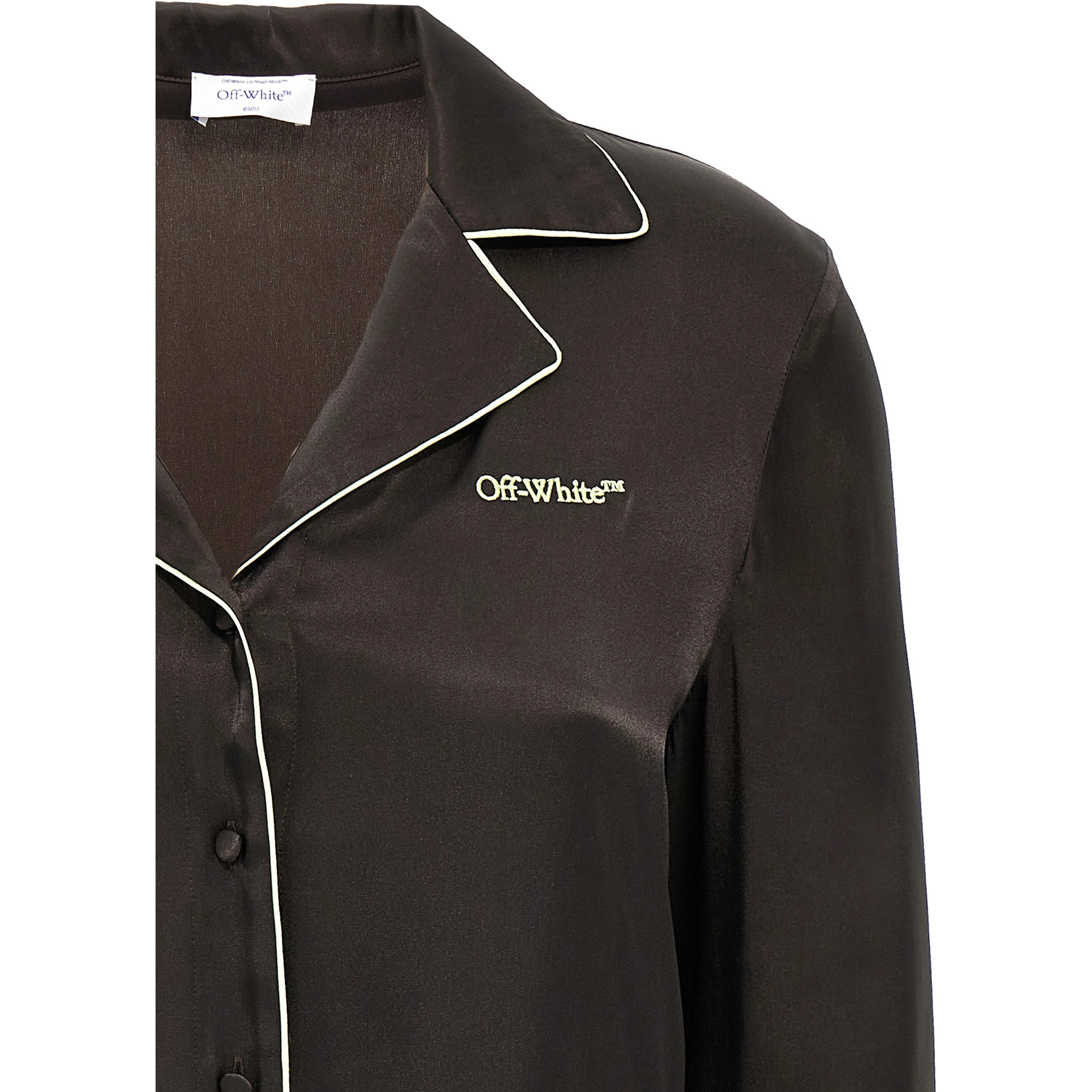 Black Acetate Blouse