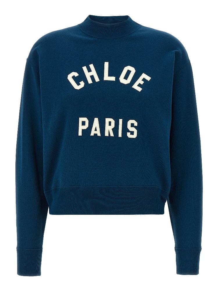 Blue Cotton Sweatshirt