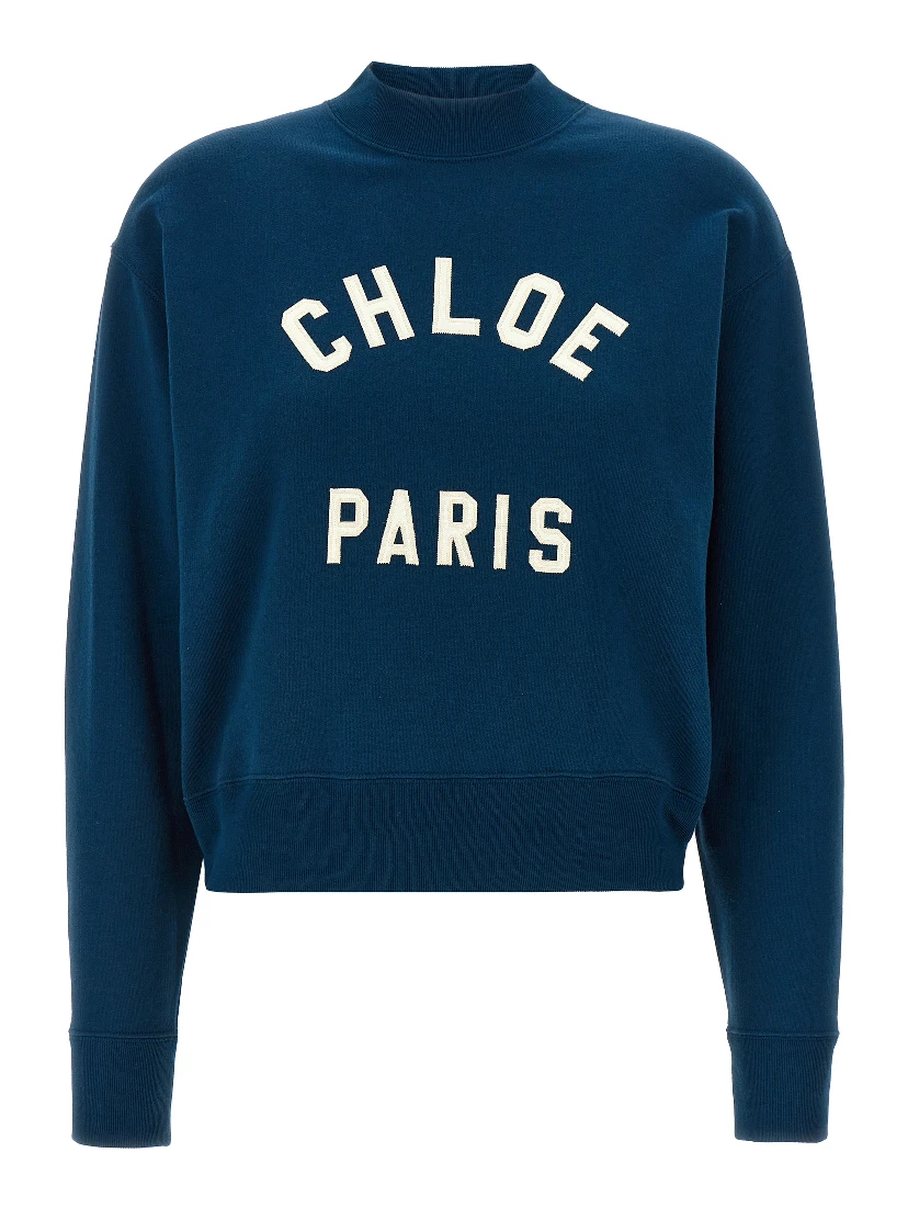 Blue Cotton Sweatshirt