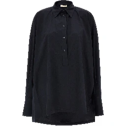 Blue Cotton Blouse