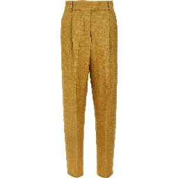 Gold Fluorofiber Dress Pants