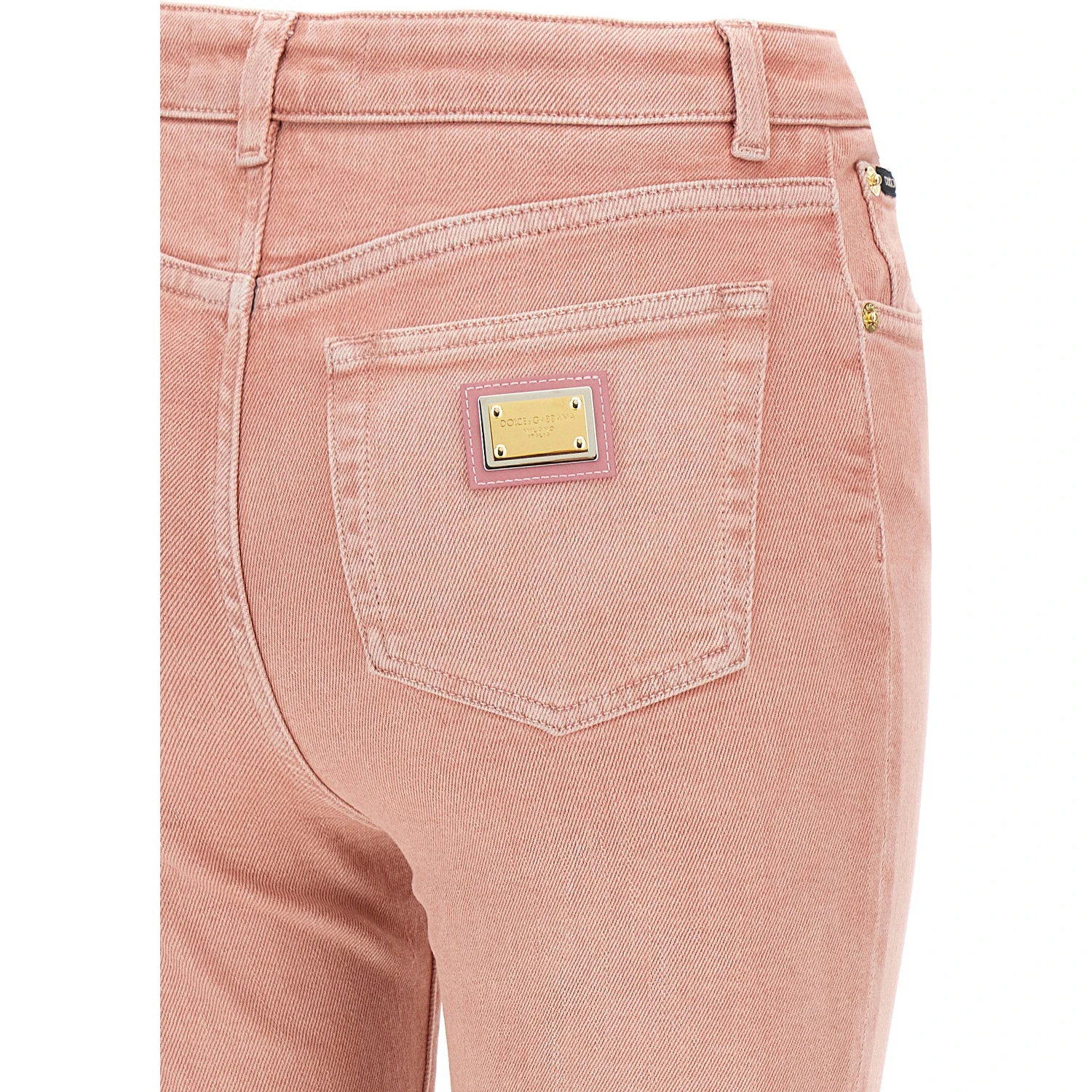 Multicolor Cotton High-Waisted Jean