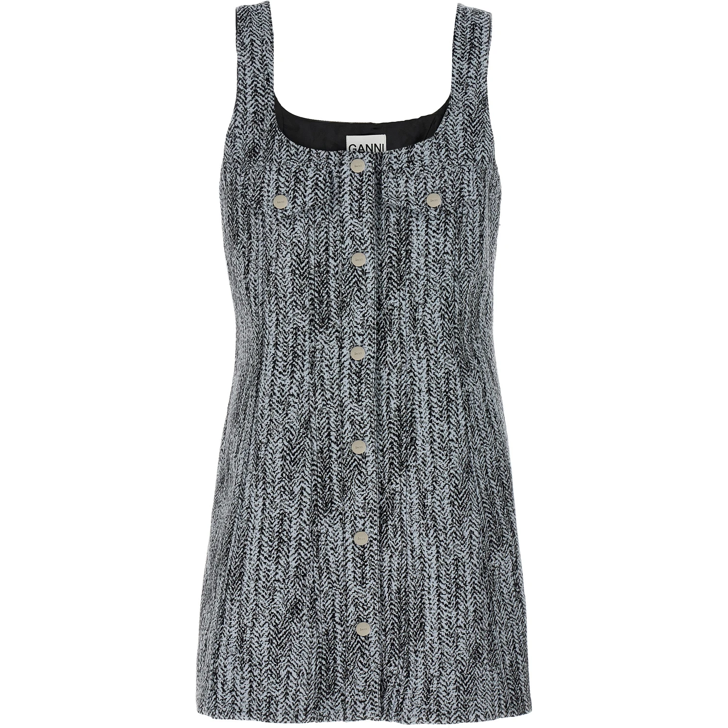 Multicolor Cotton Short Dress