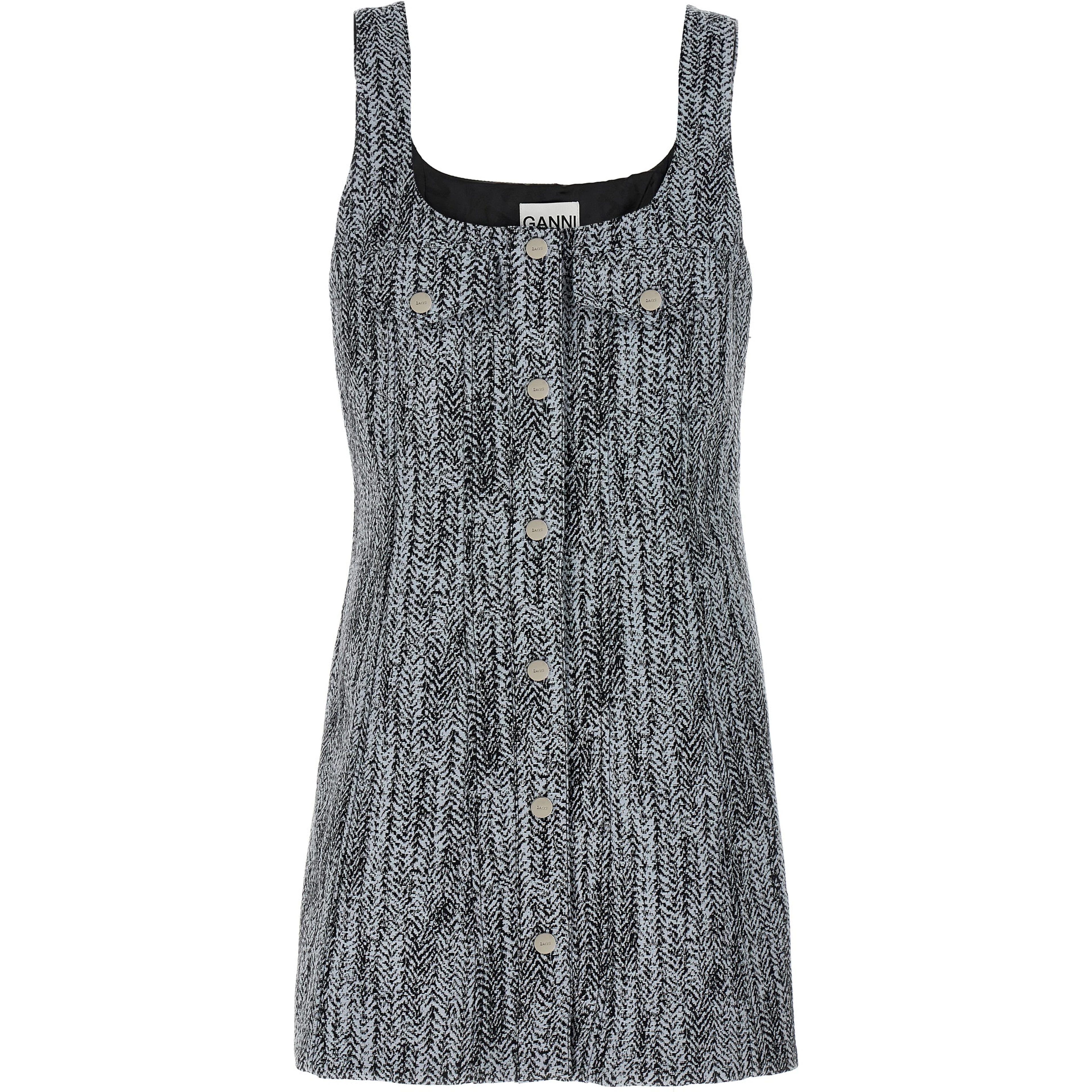 Multicolor Cotton Short Dress