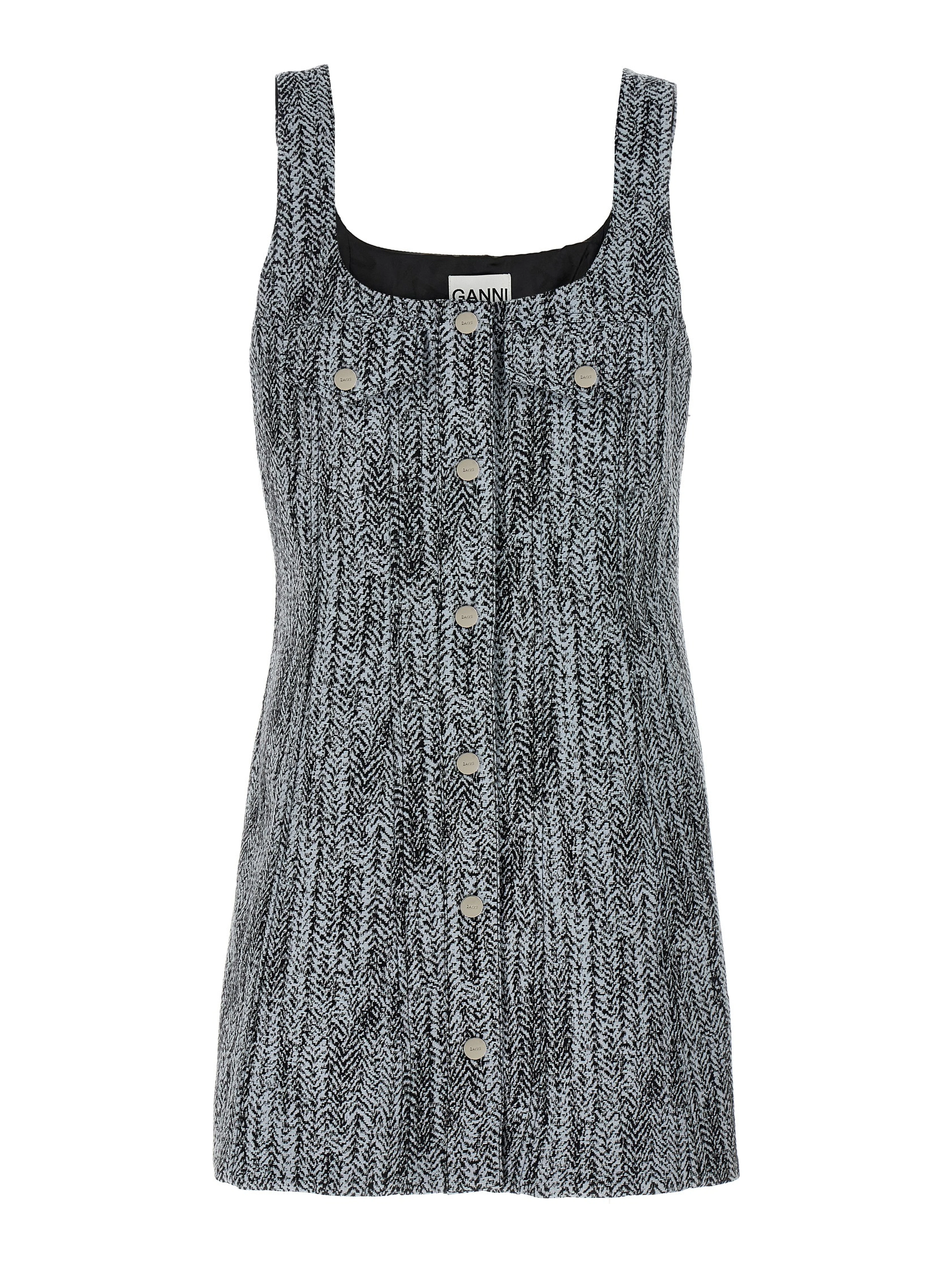 Multicolor Cotton Short Dress