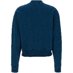 Blue Cotton Sweatshirt