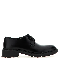 Black Lamb Leather Oxfords And Derbies