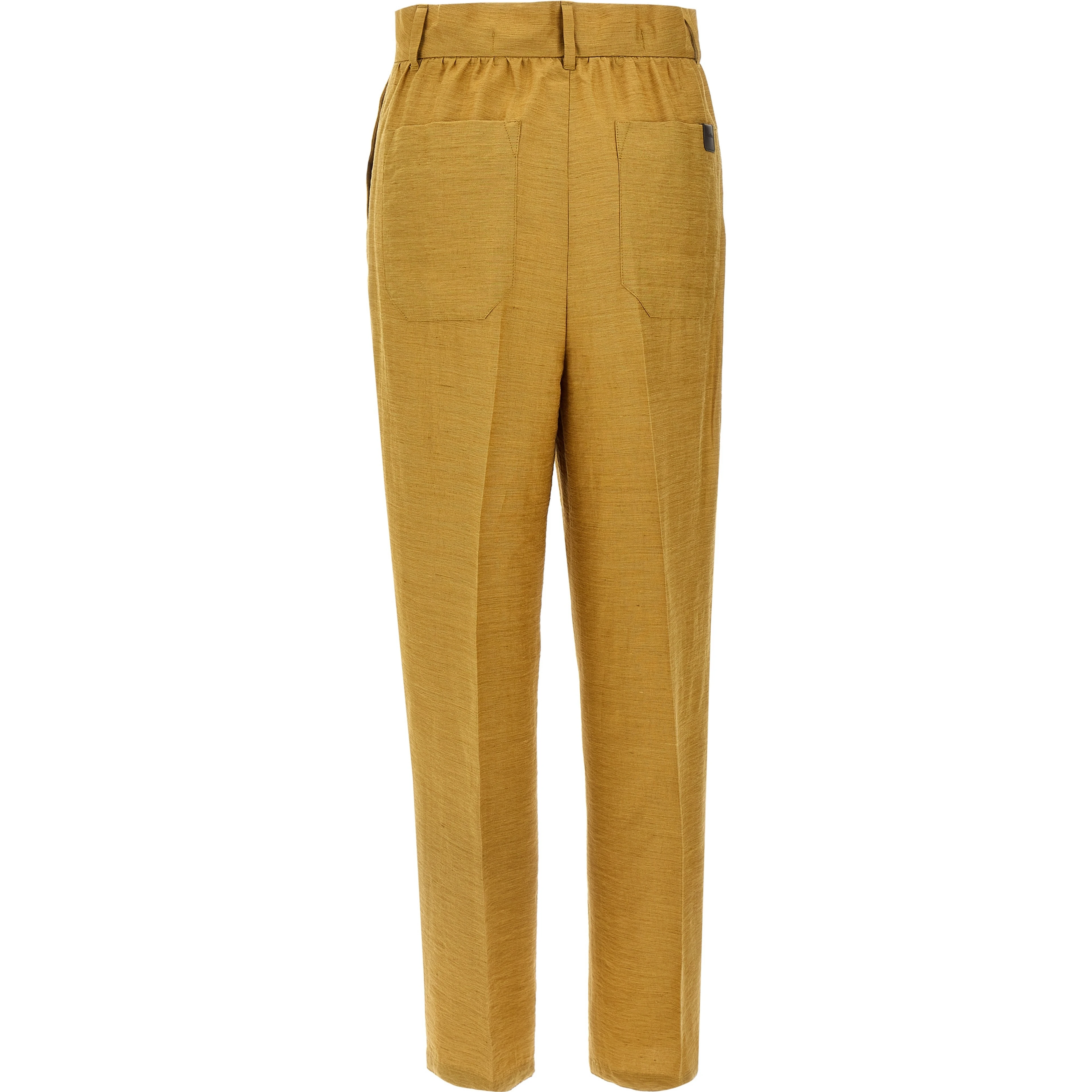 Gold Fluorofiber Dress Pants