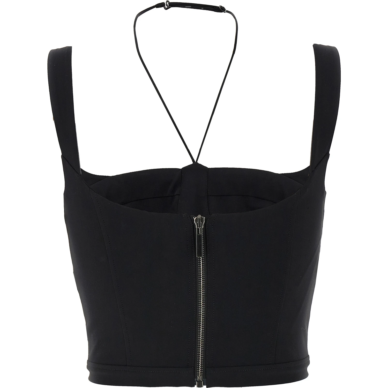 Black Polyamide Tank Tops