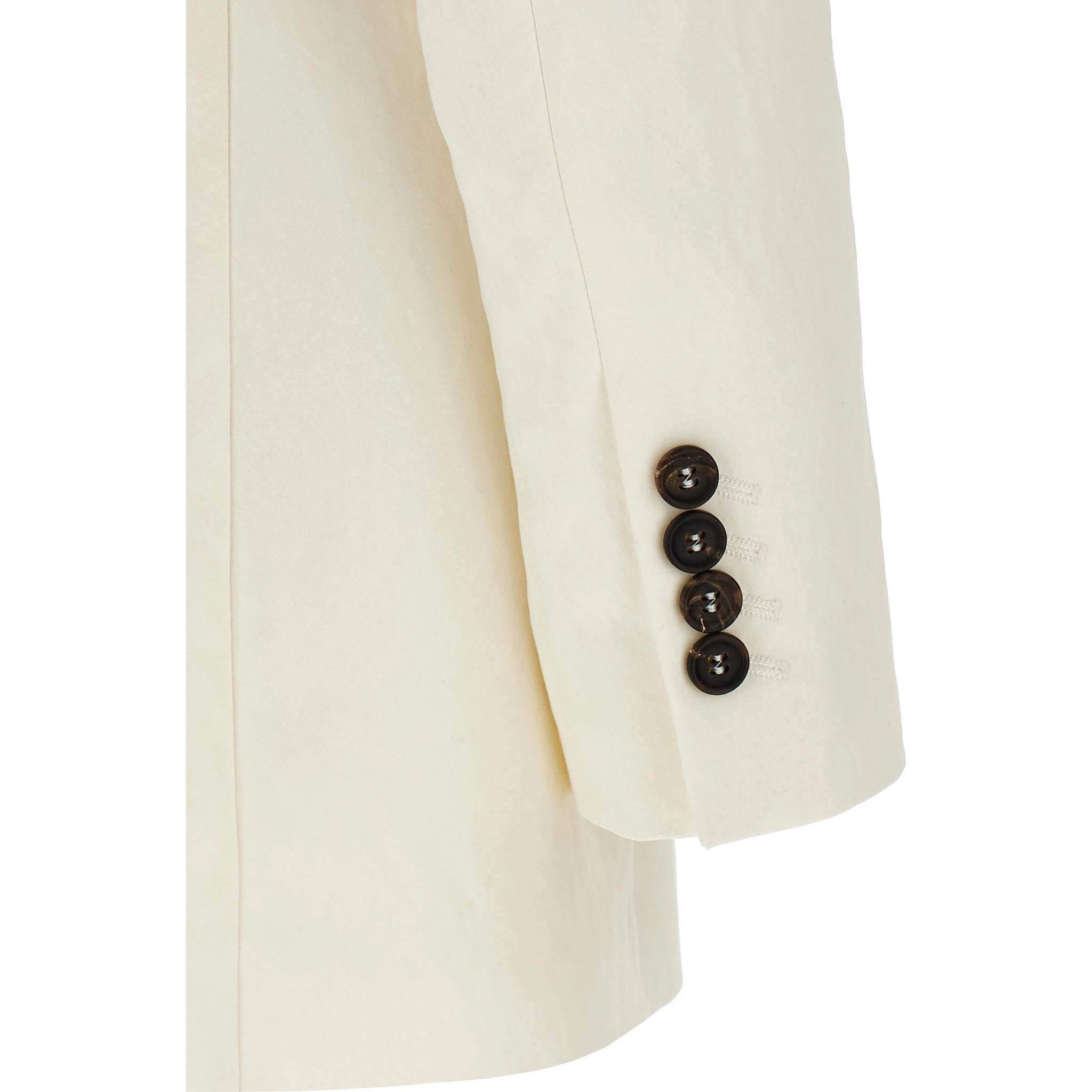 White Straw Blazer