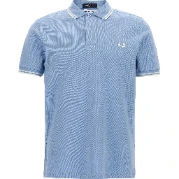 Blue Cotton Polo Shirt