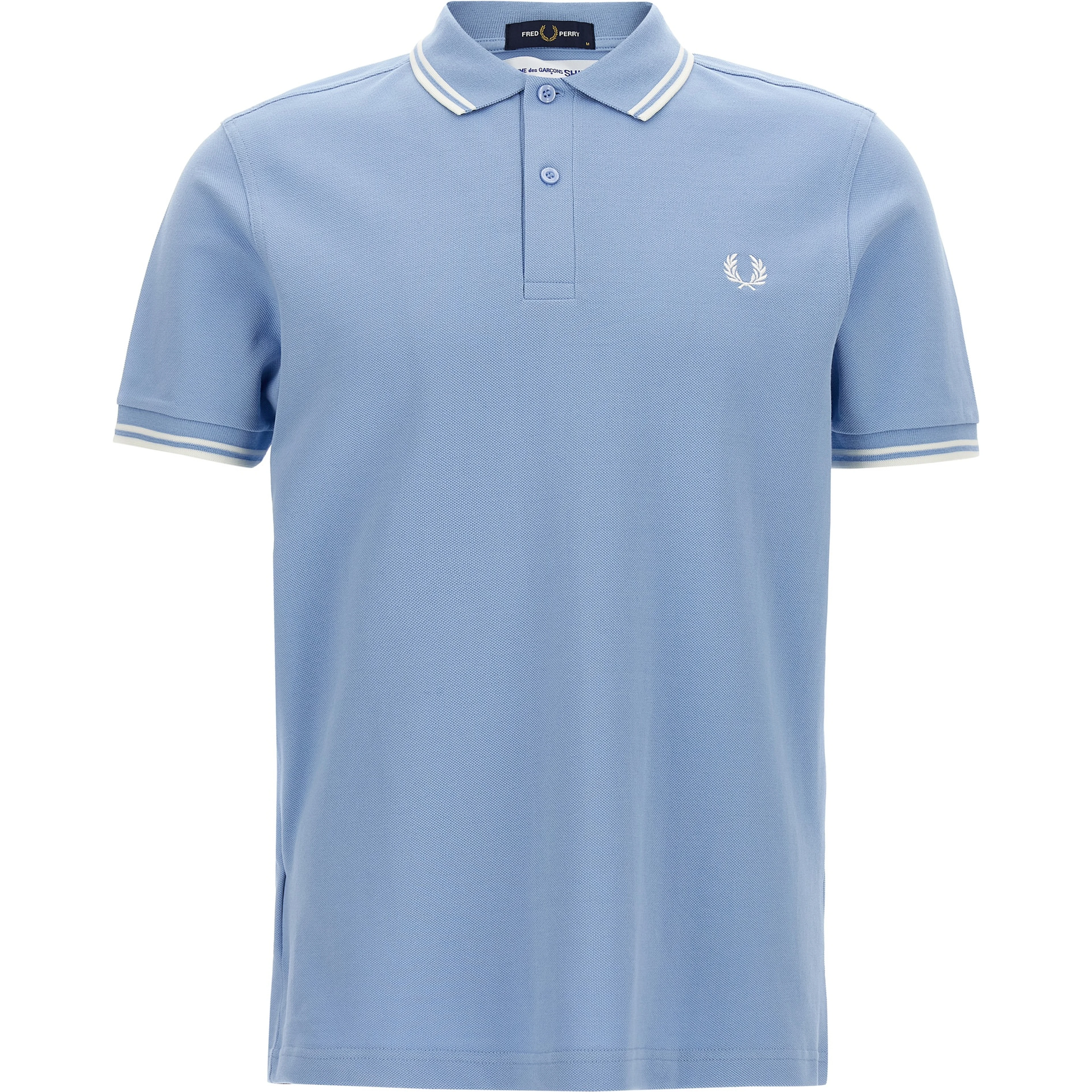 Blue Cotton Polo Shirt