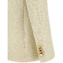 Beige Cotton Blazer