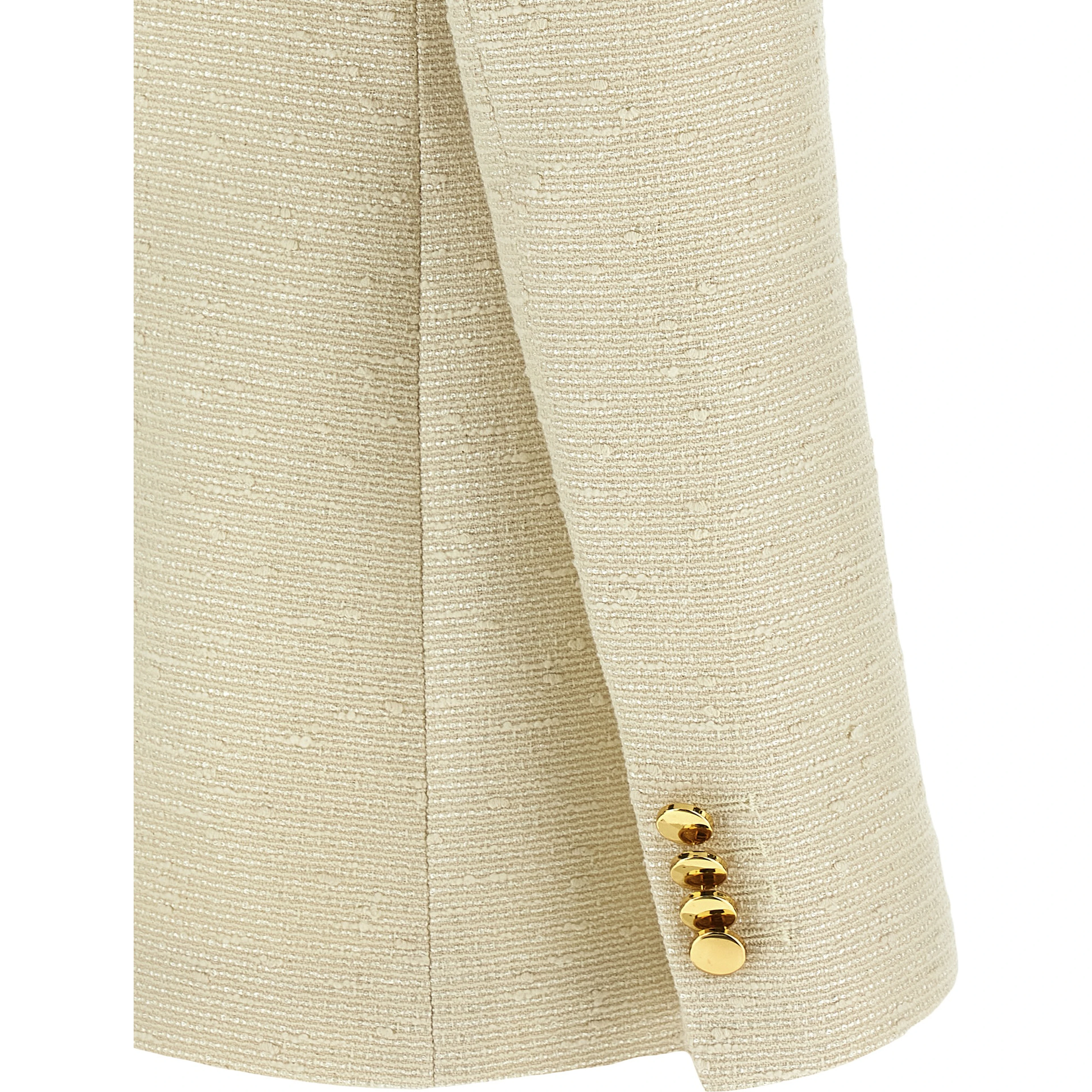Beige Cotton Blazer