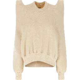 Beige Cotton Sweatshirt