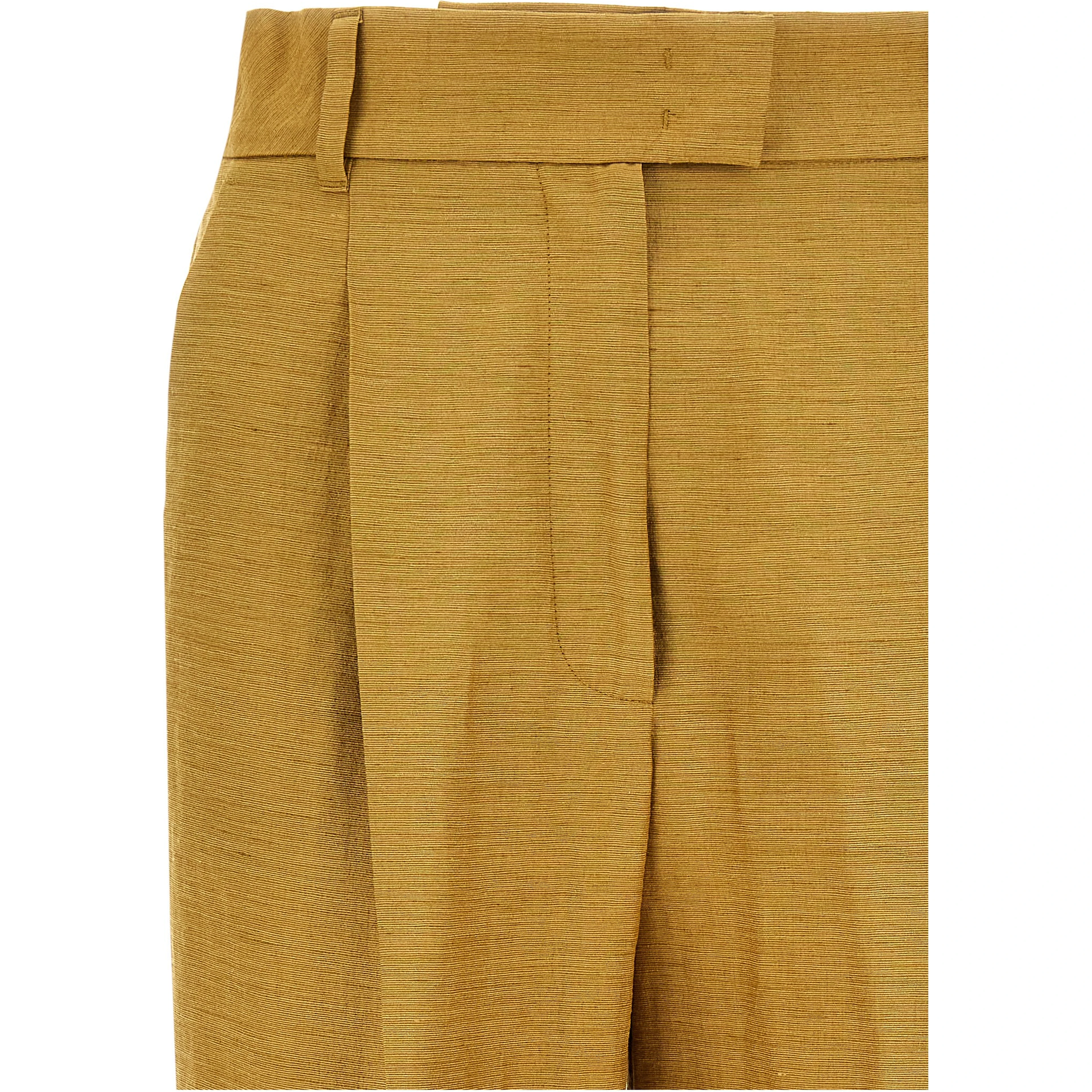 Gold Fluorofiber Dress Pants