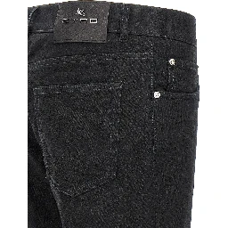 Black Cotton Jeans Denim