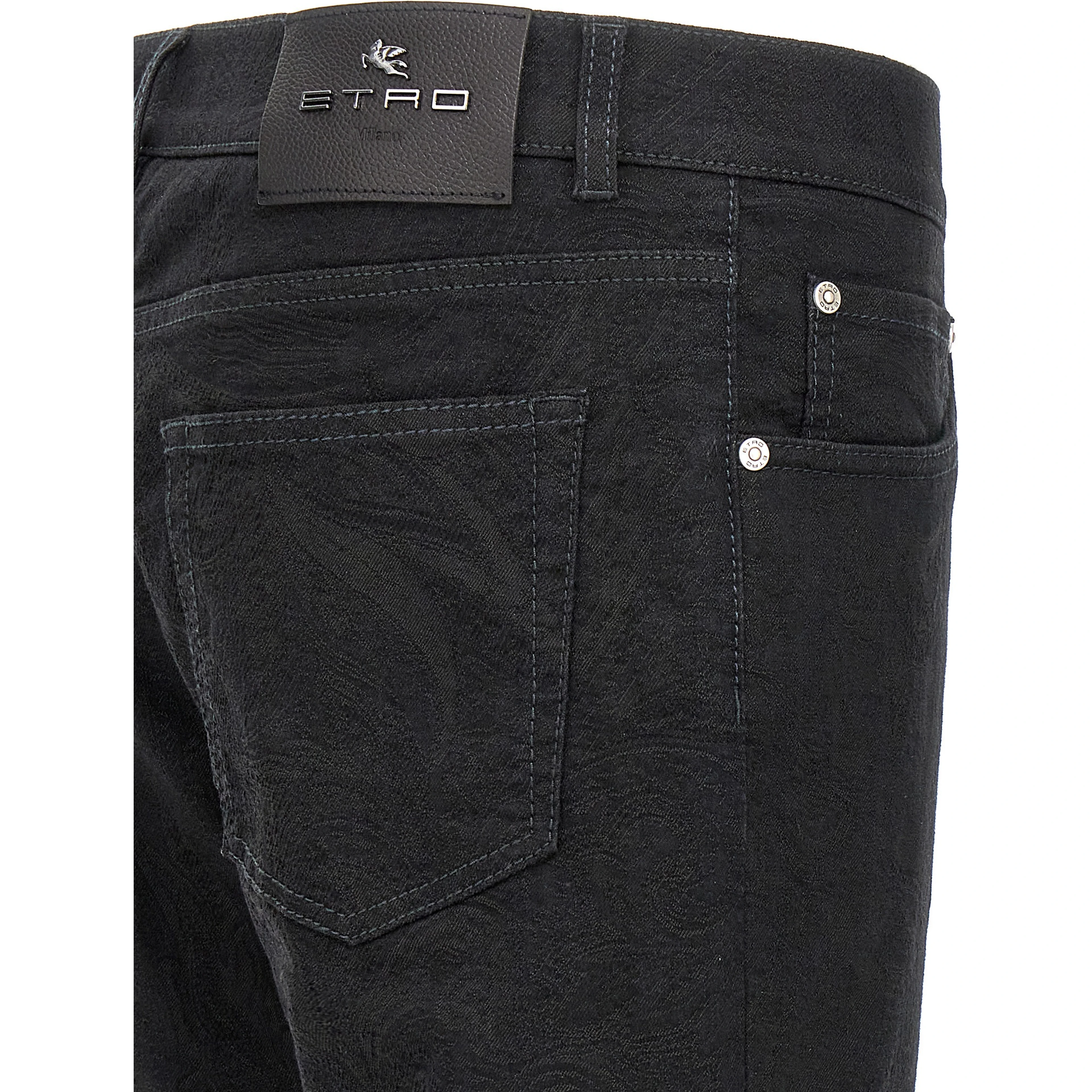 Black Cotton Jeans Denim