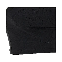 Black Polyamide Tank Tops