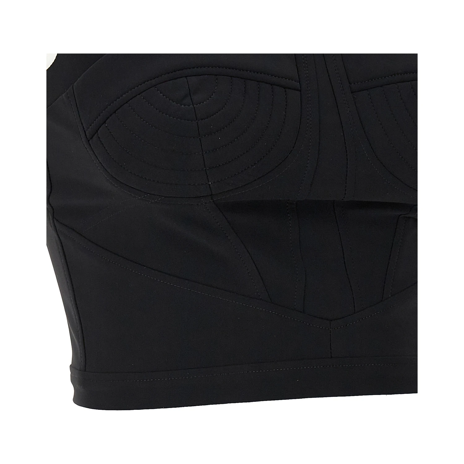 Black Polyamide Tank Tops