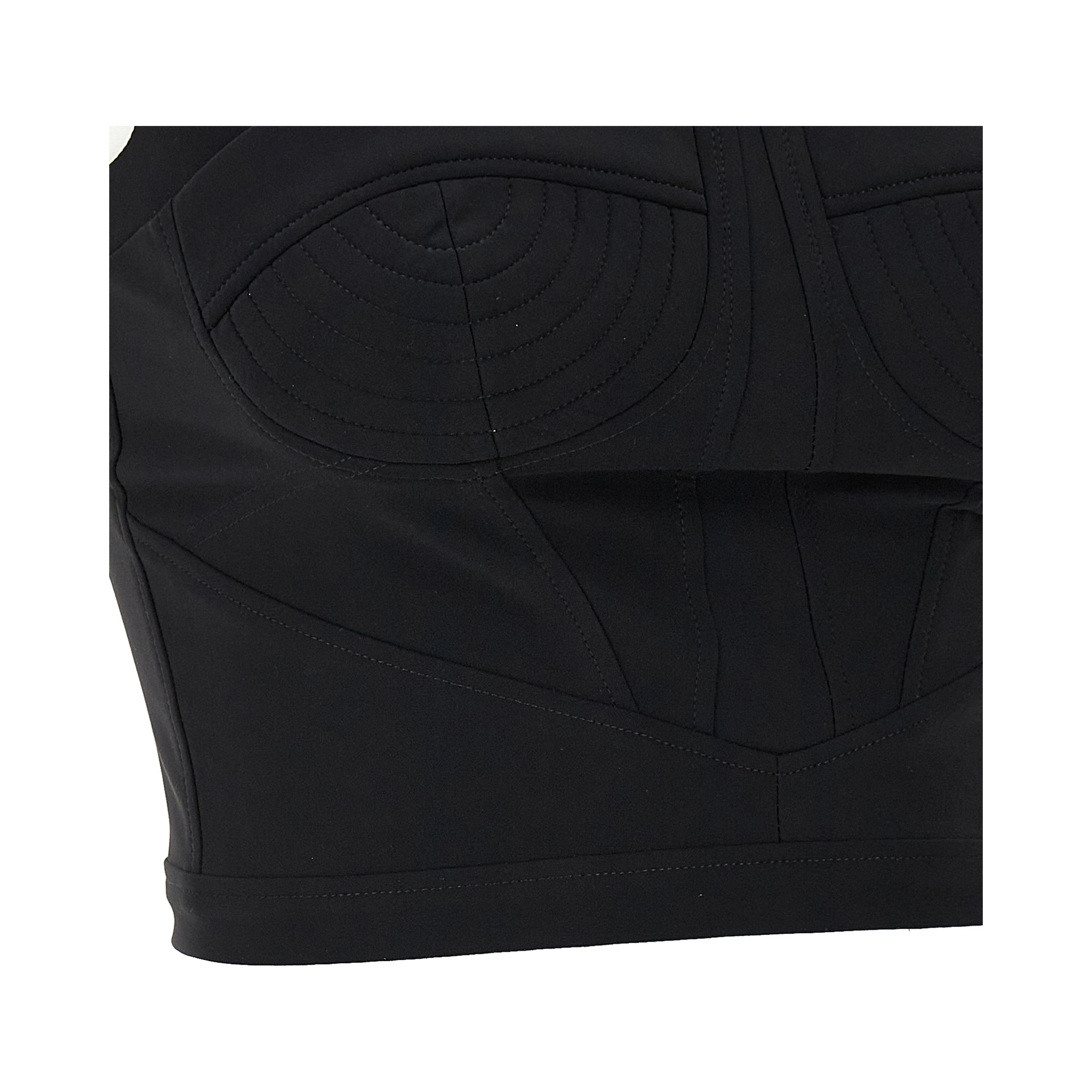 Black Polyamide Tank Tops