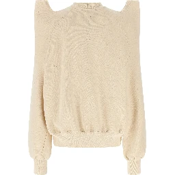 Beige Cotton Sweatshirt
