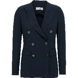 Blue Viscose Blazer