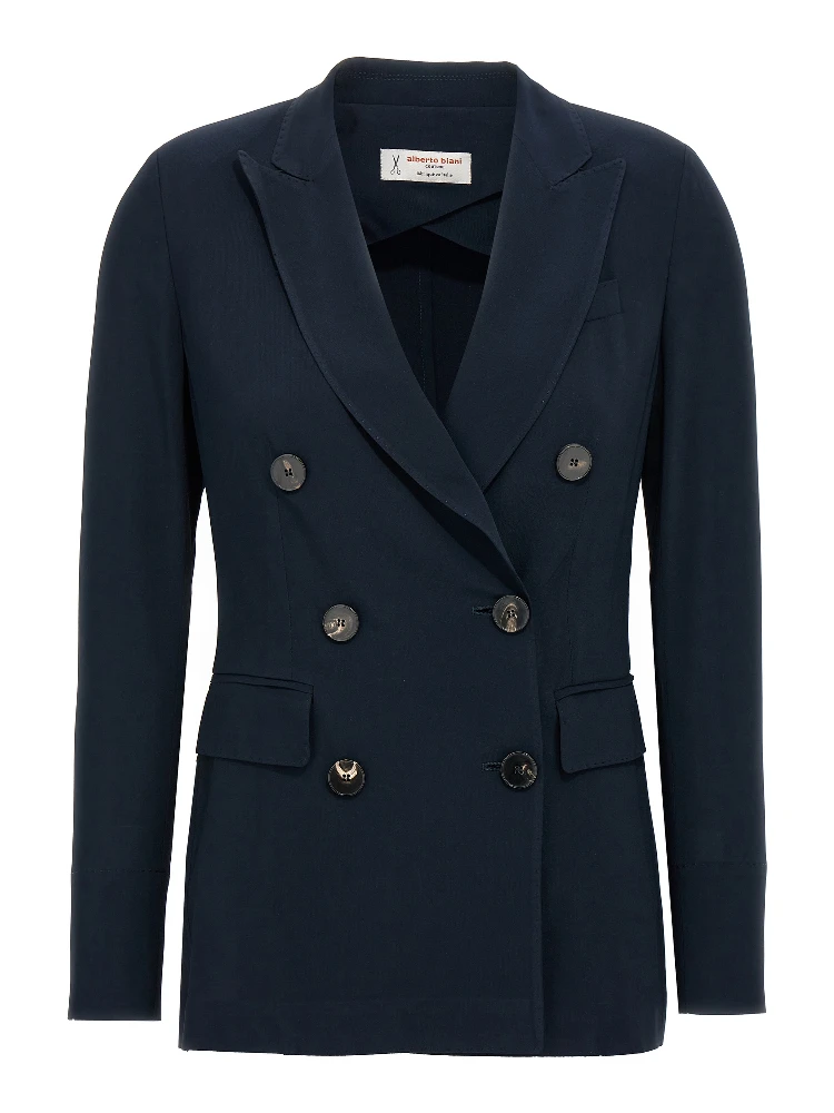 Blue Viscose Blazer