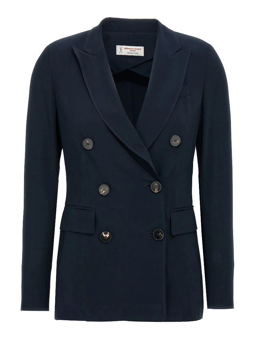 Blue Viscose Blazer