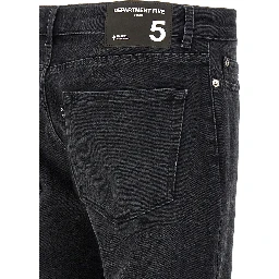 Black Cotton Jeans Denim