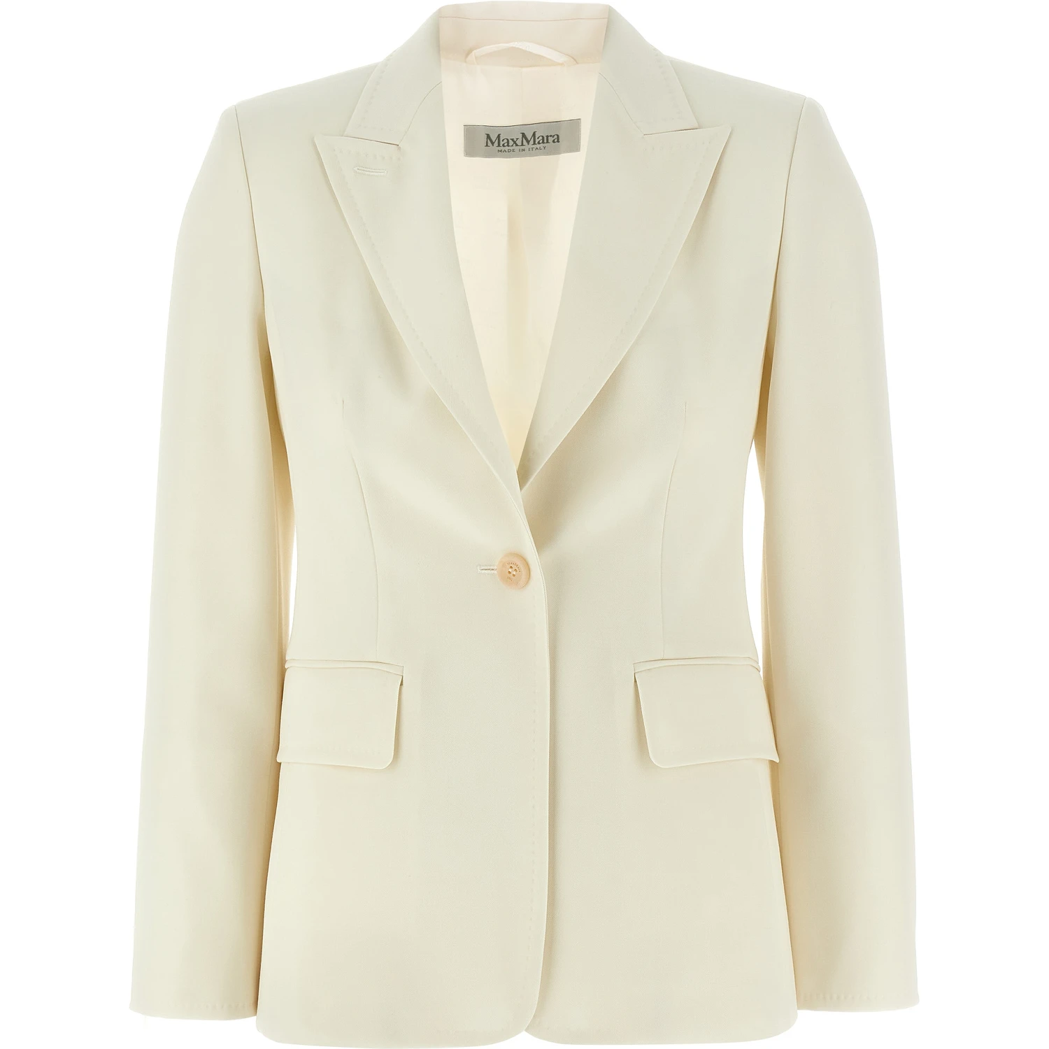 White Virgin Wool Blazer