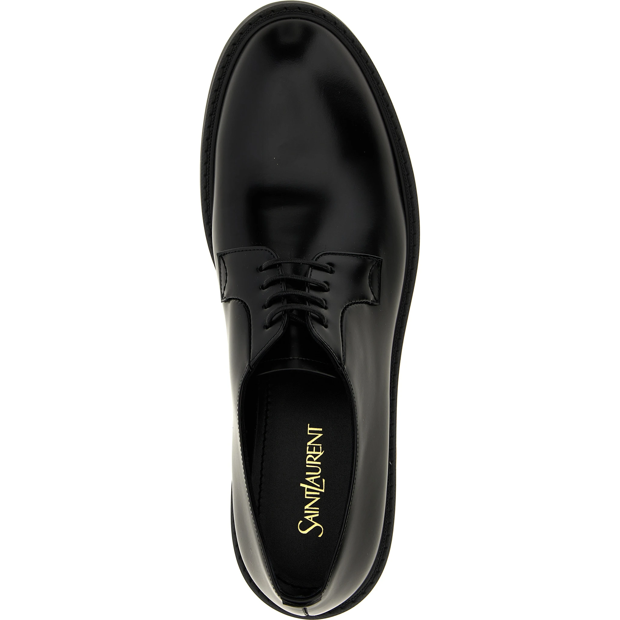 Black Lamb Leather Oxfords And Derbies