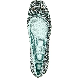 Bicolor Textile Ballet Flats