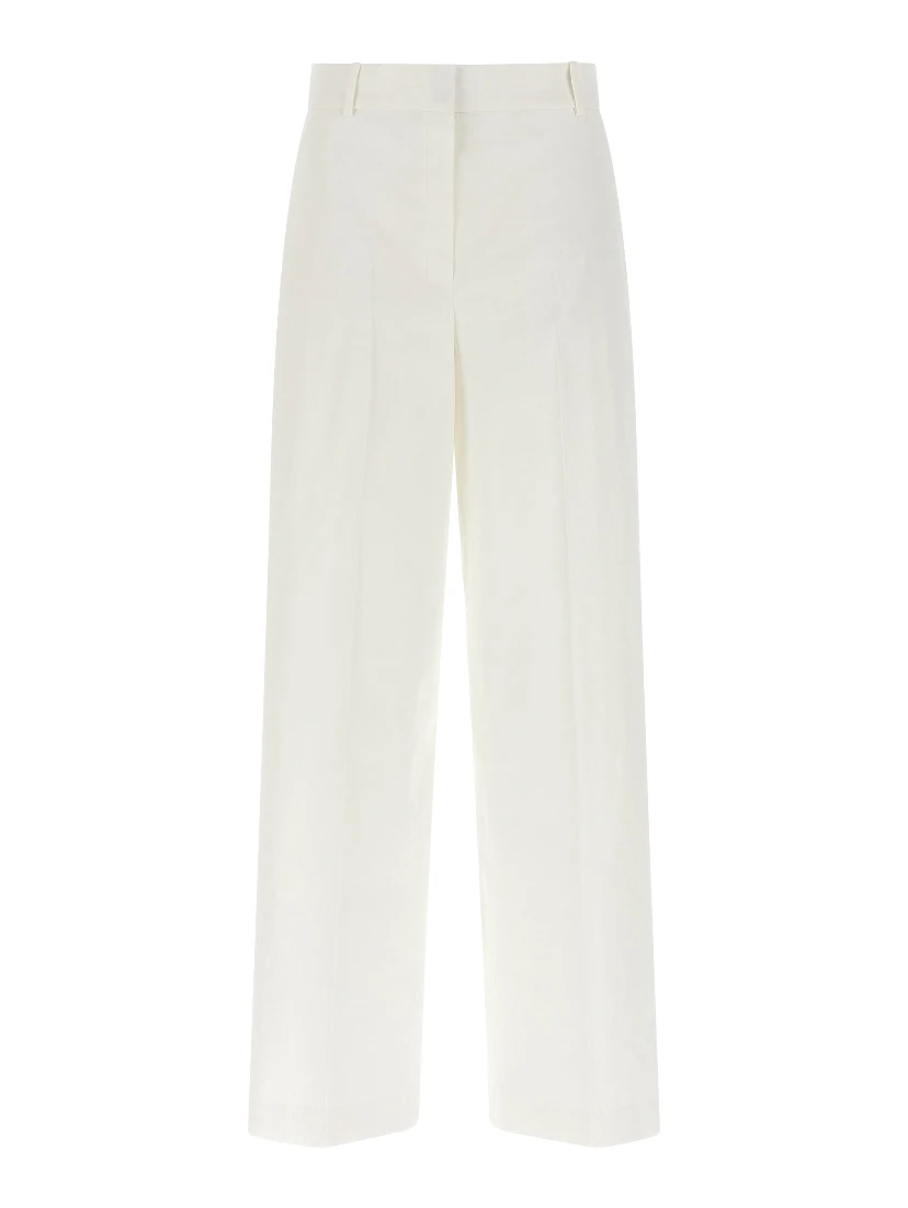 White Linen Casual Pants