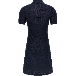 Blue Cotton Short Dress